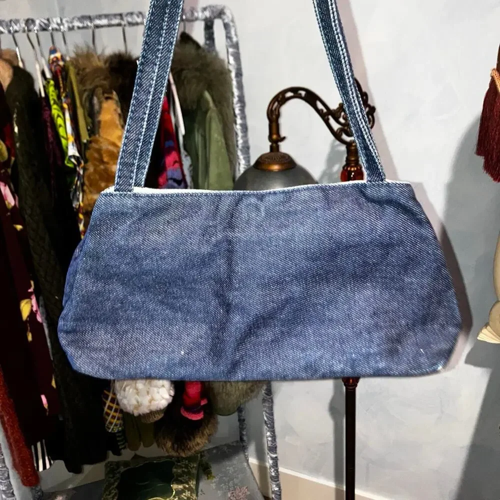 Vintage 90s y2k denim mini purse